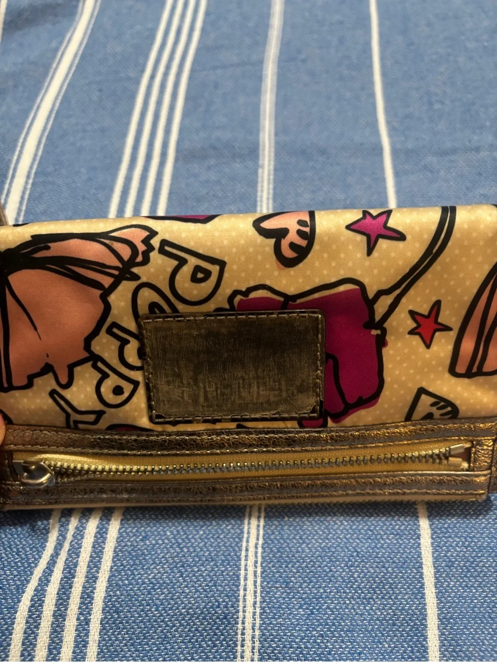 *****PROJECT WALLET** Coach Beige Floral Wristlet Poppy Print Wallet
